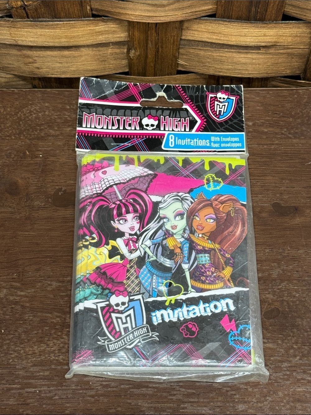 2011 Monster High Pink Party Invitations - 8 Count